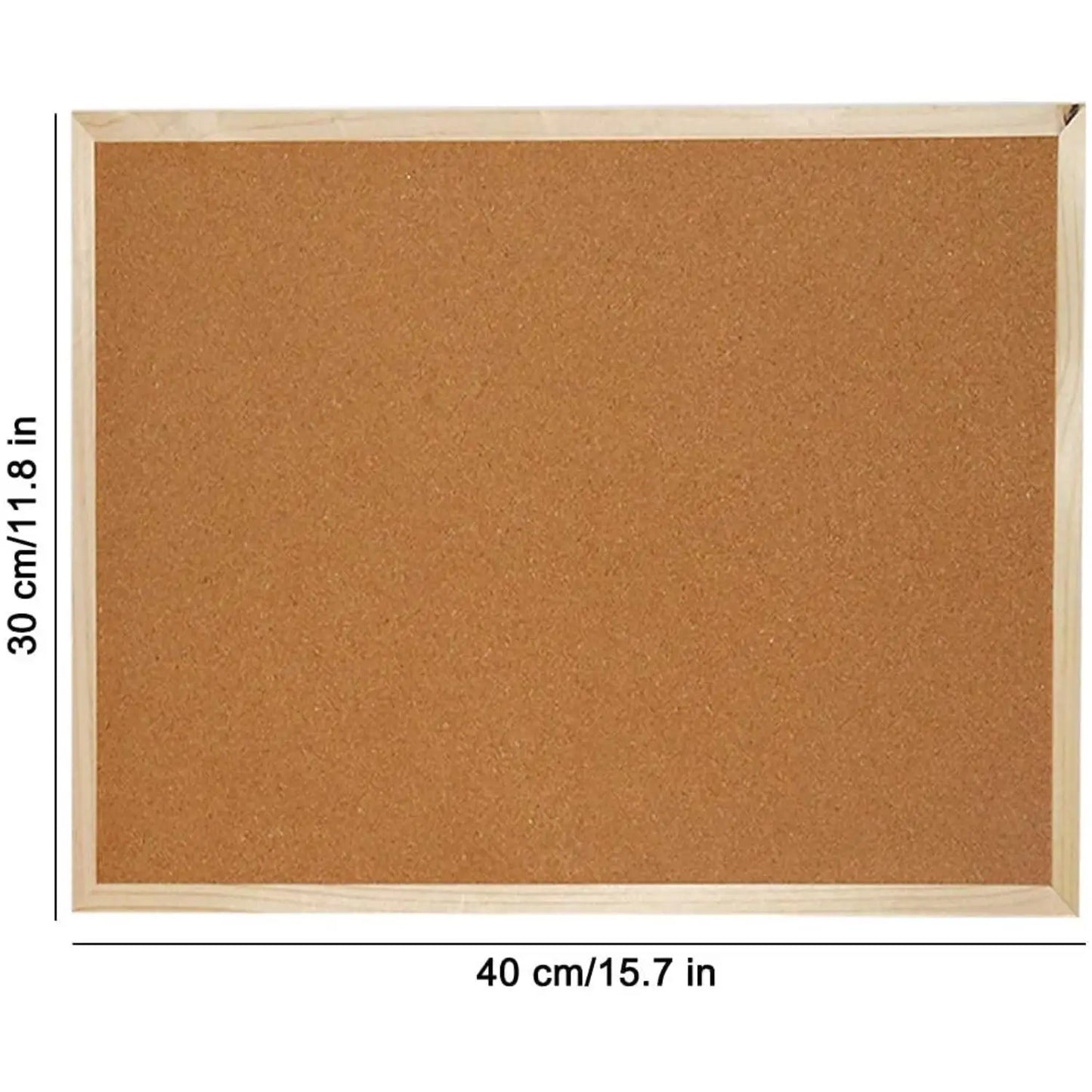 Retro frame cork board announcement message board photo display board, 12x16 inch, office bedroom school memo menu display