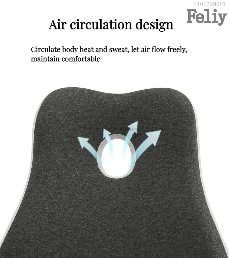Memory Foam Office Chair Cushion Car Seat Support Waist Pillow Massage Lumbar Orthopedic Pillow Buttock Coccyx Cushion Back Pads